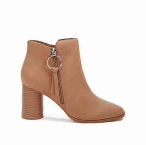 Tan booties